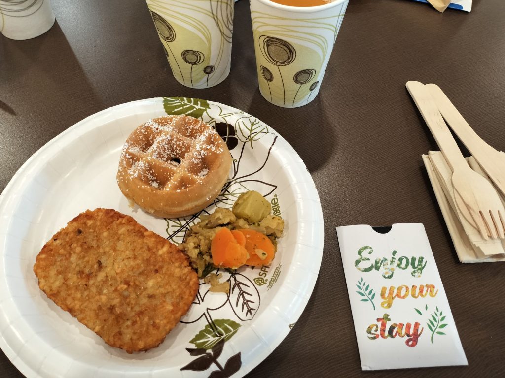朝食で食べた食事
